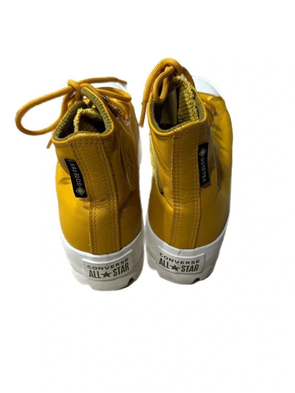 Converse All Star High-Top Sneakers in Mustard Yellow